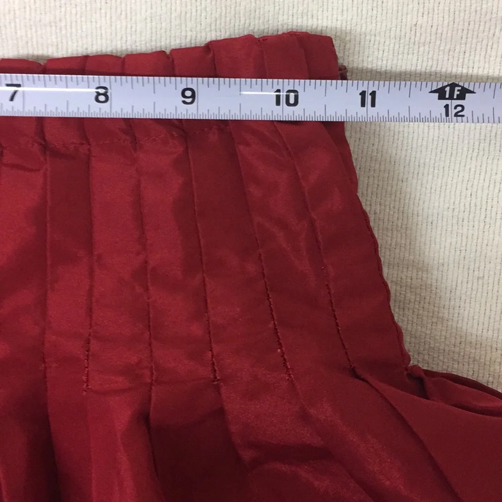 3/$35 TCP shiny red puffer skirt
